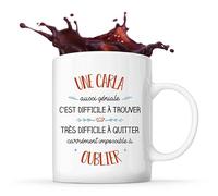 Planetee Mug Une Carla aussi géniale | Tasse Cadeau Prénom Surnom Nom de Famille Anniversaire Noël