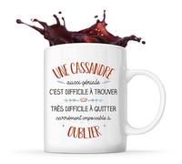 Planetee Mug Une Cassandre aussi géniale | Tasse Cadeau Prénom Surnom Nom de Famille Anniversaire Noël