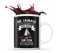 Planetee Mug voilier Prénom métier âge Personnalisable | Tasse drôle pour Navigateur | idée cadeau anniversaire Noël fête des Pères