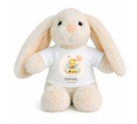 Planetee Peluche Lapin Bébé Doudou Raphael d'amour Abeille Cadeau Naissance Garçon Nouveau-Né Baby Shower