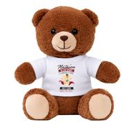 Planetee Peluche Ours Bébé Nounours Mathieu Humour Changez Couches Cadeau Naissance Nouveau Né Liste de Naissance Premier Âge Enfant