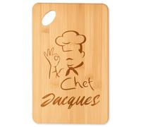 Planetee Planche à découper Chef Jacques cadeau cuisine crémaillère homme