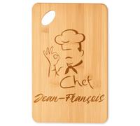 Planetee Planche à découper Chef Jean-François cadeau cuisine crémaillère