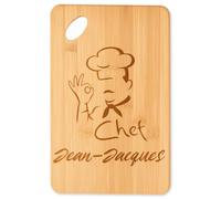 Planetee Planche à découper Chef Jean-Jacques cadeau cuisine crémaillère