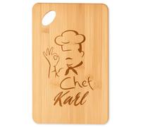 Planetee Planche à découper Chef Karl cadeau cuisine crémaillère homme