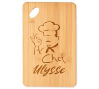 Planetee Planche à découper Chef Ulysse cadeau cuisine crémaillère homme