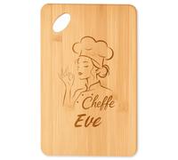 Planetee Planche à découper Cheffe Eve cadeau cuisine crémaillère Femme