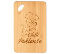 Planetee Planche à découper Cheffe Hortense cadeau cuisine crémaillère