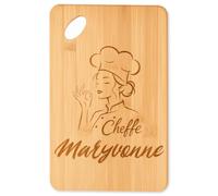Planetee Planche à découper Cheffe Maryvonne cadeau cuisine crémaillère