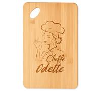 Planetee Planche à découper Cheffe Odette cadeau cuisine crémaillère Femme