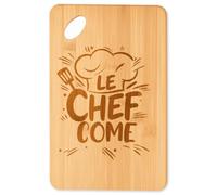 Planetee Planche à découper Le Chef Côme cadeau cuisine crémaillère homme