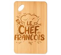 Planetee Planche à découper Le Chef François cadeau cuisine crémaillère