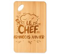 Planetee Planche à découper Le Chef François-Xavier cadeau cuisine