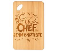Planetee Planche à découper Le Chef Jean-Baptiste cadeau cuisine