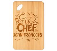 Planetee Planche à découper Le Chef Jean-François cadeau cuisine