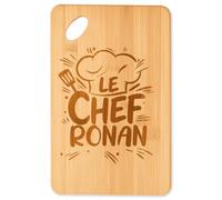 Planetee Planche à découper Le Chef Ronan cadeau cuisine crémaillère homme