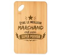 Planetee Planche à découper Meilleur Marchand Super Pouvoir cadeau cuisine