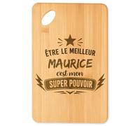 Planetee Planche à découper Meilleur Maurice Super Pouvoir cadeau cuisine