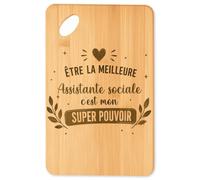 Planetee Planche à découper Meilleure Assistante sociale Super pouvoir