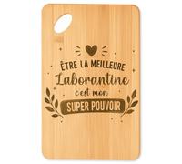 Planetee Planche à découper Meilleure Laborantine Super pouvoir cadeau