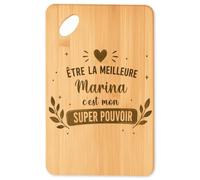 Planetee Planche à découper Meilleure Marina Super pouvoir cadeau cuisine