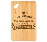Planetee Planche à découper Meilleure Mathématicienne Super pouvoir cadeau