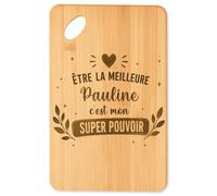 Planetee Planche à découper Meilleure Pauline Super pouvoir cadeau cuisine