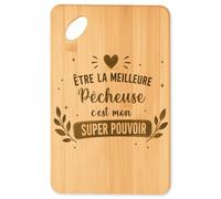 Planetee Planche à découper Meilleure Pêcheuse Super pouvoir cadeau