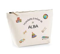 Planetee Pochette à trésor Alba - Trousse de Jeux, école et rentrée Scolaire, Jouet Enfant et bébé, Idée Cadeau Anniversaire ou Naissance