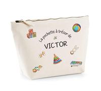 Planetee Pochette à trésor Victor - Trousse de Jeux, école et rentrée Scolaire, Jouet Enfant et bébé, Idée Cadeau Anniversaire ou Naissance