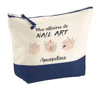 Planetee Pochette Affaires de Nail Art Amandine - Cadeau prothésiste ongulaire - Trousse Grand Format Vernis à Ongles Manucure