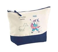 Planetee Pochette Cheffes Les Autres vs Moi - Idée Cadeau pour Collègue Travail Retraite Trousse Maquillage Grand Format Toilette