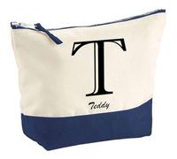 Planetee Pochette Teddy Lettre Chic - Grand Format - Idée Cadeau Prénom pour Cuisinier Barbecue Jardinage Oncle Parrain Beau Papa Collègue Départ Retraite Noël