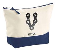 Planetee Pochette Victor Lettre Chaine Mécanique - Grand Format - Idée Cadeau Prénom Motard Biker Mob Anniversaire Oncle Parrain Beau Papa Collègue Départ Retraite Noël