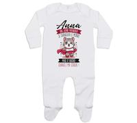 Planetee Pyjama Bébé Anna Changez Monde Humour 6-12 Mois | Cadeau Grenouillère Dors Bien Coton Naissance Nourrisson Baby Shower