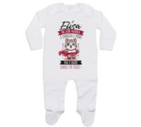 Planetee Pyjama Bébé Elisa Changez Monde Humour 6-12 Mois | Cadeau Grenouillère Dors Bien Coton Naissance Nourrisson Baby Shower