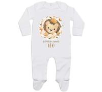 Planetee Pyjama Bébé Léo Lion Roi 6-12 Mois | Cadeau Bébé Garçon Grenouillère Dors Bien Coton Naissance Gars Nourrisson Baby Shower