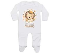Planetee Pyjama Bébé Marius Lion Roi 0-3 Mois | Cadeau Bébé Garçon Grenouillère Dors Bien Coton Naissance Gars Nourrisson Baby Shower