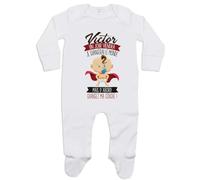 Planetee Pyjama Bébé Victor Changez Monde Humour 0-3 Mois | Cadeau Grenouillère Dors Bien Coton Naissance Nourrisson Baby Shower