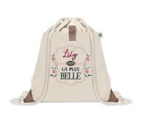 Planetee Sac à dos avec pochette Lily la plus belle - Sac de Gym et Sport, Sac Doudou Enfant Cadeau Fête des Mères Anniversaire Soeur Noël Tata Marraine
