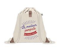 Planetee Sac à dos avec pochette Pompiste Meilleur du Monde - Sac de Sport et Gym avec cordelettes en Toile - Idée Cadeau Collègue Noël Anniversaire - Sac Doudou