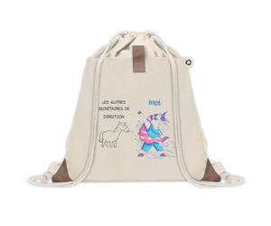 Planetee Sac à dos avec pochette Secrétaire de Direction Les Autres vs Moi - Sac de Sport et Gym avec cordelettes en Toile - Idée Cadeau Collègue Noël Anniversaire - Sac Doudou