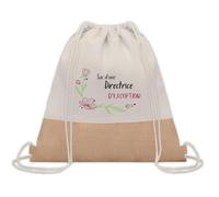 Planetee Sac à dos toile et jute Directrice d'exception | Sac de Sport et Gym avec cordelettes | Idée Cadeau Collègue Noël Anniversaire | Sac Doudou
