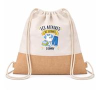 Planetee Sac à Dos Toile et Jute Emmy : Les affaires de secours | Sac Crèche École Maternelle Petite Section | Coton et Fond Jute 7 L | Cadeau Rentrée Fille