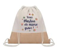 Planetee Sac à dos toile et jute Martine elle assure grave ! | Sac de Sport et Gym, Sac Doudou Enfant Cadeau Fête des Mères Anniversaire Soeur Noël Tata Marraine