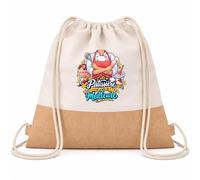 Planetee Sac à Dos Toile et Jute Patissiere C'est juste la Meilleure Métier | Sac de Sport en Coton Sergé 160 g/m² avec Fond en Jute 7 L | Gym Piscine École | Cadeau Enfant Ado Rentrée Anniversaire