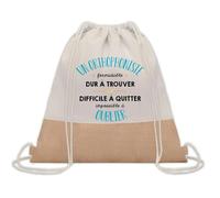 Planetee Sac à dos toile et jute Un Orthophoniste Formidable | Sac de Sport et Gym avec cordelettes | Idée Cadeau Collègue Noël Anniversaire | Sac Doudou