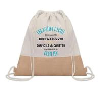 Planetee Sac à dos toile et jute Une Maître d’Hôtel Formidable | Sac de Sport et Gym avec cordelettes | Idée Cadeau Collègue Noël Anniversaire | Sac Doudou