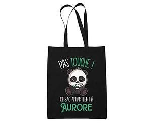 Planetee Sac Aurore Pas Touche Panda | Tote Bag cabas réutilisable Cadeau Anniversaire Humour