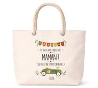 Planetee Sac de plage Elodie Excellente Maman Cadeau annonce Grossesse Surprise